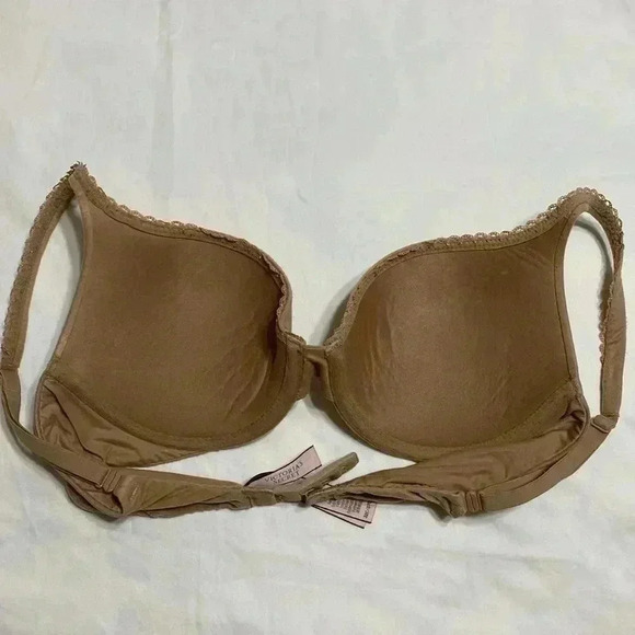 Victoria’s Secret Body by Victoria Perfect Shape Tan/Nude 32C padded Push Up Bra - Picture 4 of 8